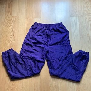 Retro 90s Nylon Purple Track Pants